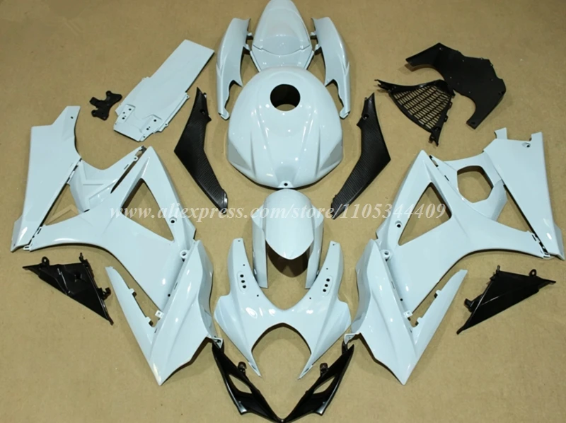 Фото Новый комплект обтекателей из ABS-пластика (4 шт.) для Suzuki GSX-R1000 K7, 2007-2008 гг., детали для модификации автомобиля с крышкой бака, возможность индивидуальной настройки №2