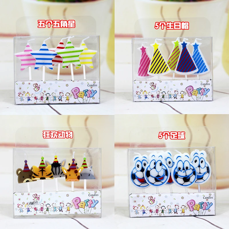 

Birthday Candle Baby Cake Topper Toys Happy Birthday Cake Topper Animals Pattern Cake Toppers Baby Shower and Party