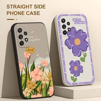 soft silicone case for samsung galaxy note 20 ultra 10 plus m32 m02 a11 a10s a10 a50s a30 a23 a20s a20 cartoon flower phone case