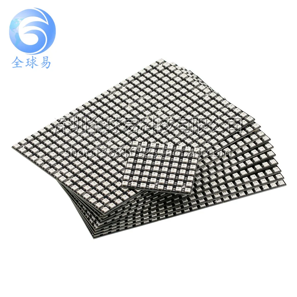 64-битный светодиодный модуль Ws2812b 8x8 Xrgb 5050 Ws2812s Пиксельный экран Sunlephant