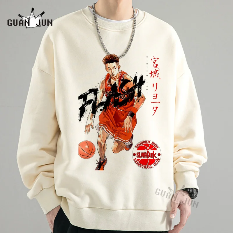 Японская мода аниме Slam Dunk Sakuragi уличная одежда Спортивная Толстовка для мужчин и