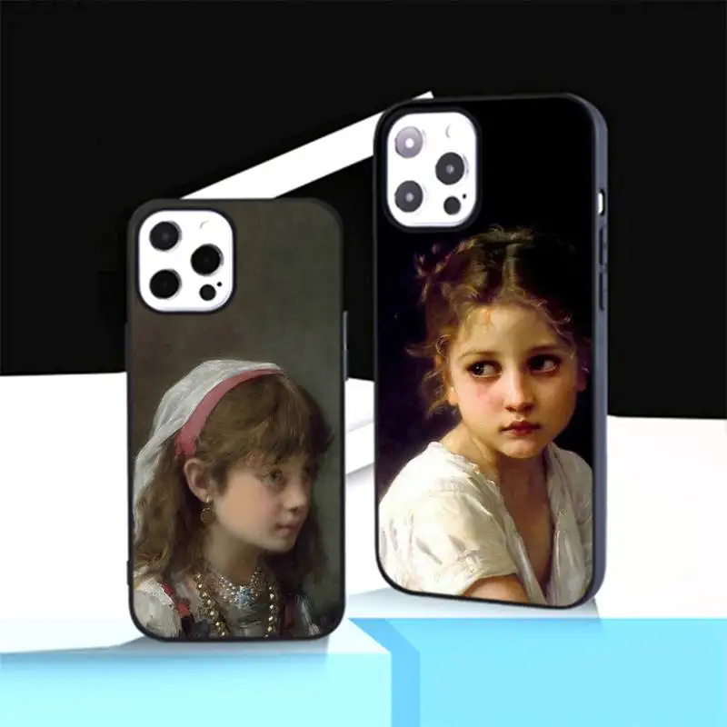 

Alexei Alexeivich Harlamoff art Oil Painting Phone Case For iphone 11 13 12 14 x xs xr pro max mini plus boys girls cover