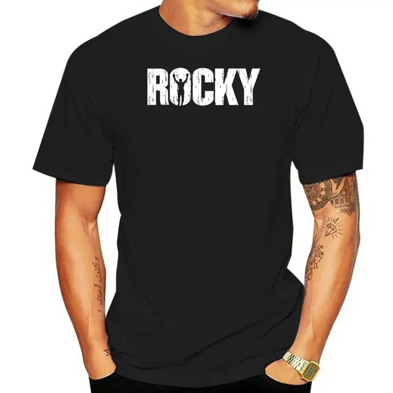 

2022 Humor Sayings T Shirts Men Rocky Balboa t-shirts Artwork Tee Shirts Adult Summer Tops