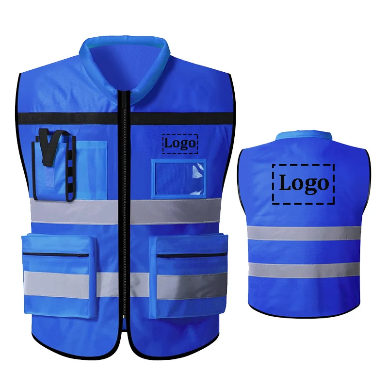 Жилет безопасности с логотипом на заказ светоотражающий жилет видимости класса 2