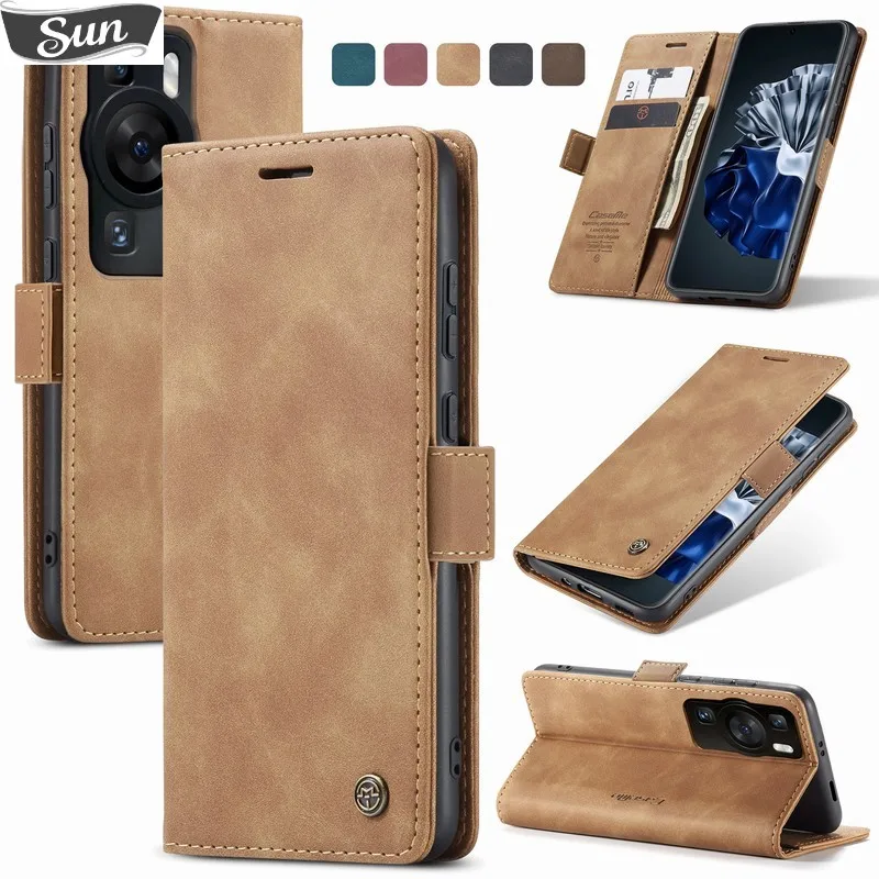 

Leather Wallet Case For Huawei P60 P 60 Pro Luxury Magnetic Flip Matte Phone Bag On For Huawei P60 Art Case Cover