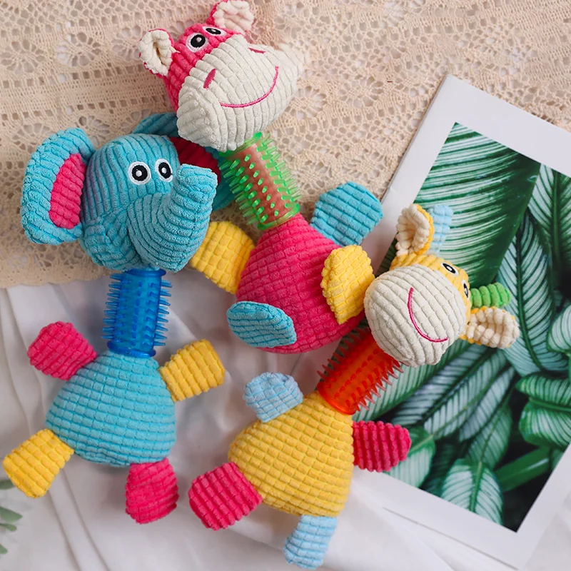 

Pet Dog Toy Squeak Plush Toy for Dogs Supplies Fit for All Puppy Pet Sound Toy Funny Durable Chew Cute Toy Pets Supplies