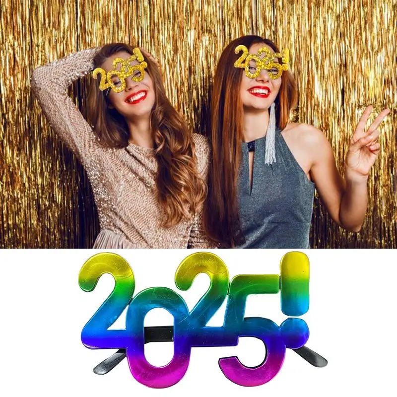 Очки на Новый год 2025 года очки с номером С Новым годом реквизит для фотосессии