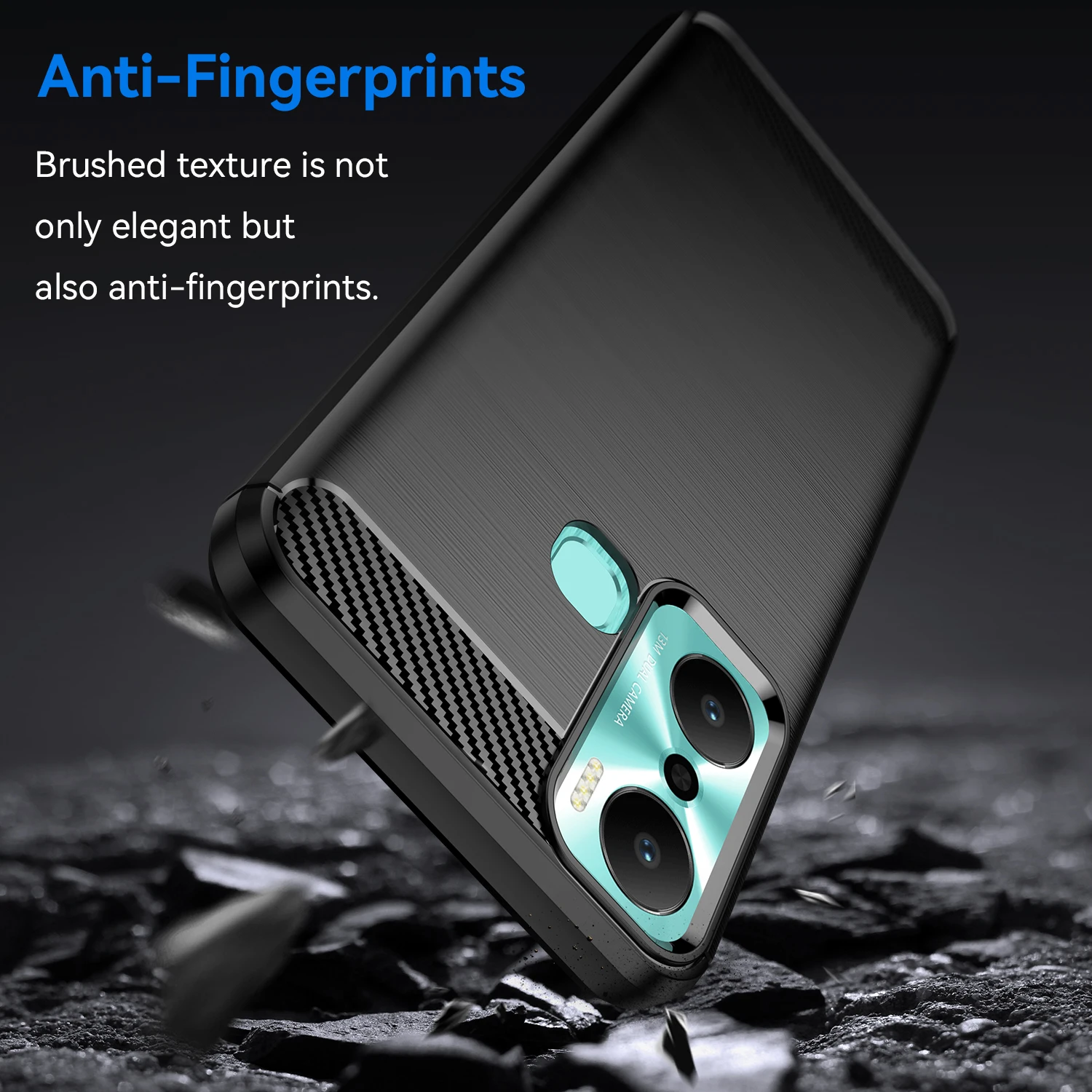 Carbon Fiber Case For Infinix Hot 20 Play Cover Infinix Hot 20 Play Coque Soft Silicone Protective Case Infinix Hot 20 Play