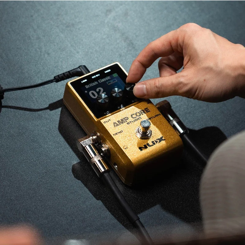 Педаль NUX Amp Core Studio Modeler IR — 26 моделей усилителей, поддержка IR-файлов сторонних производителей, задержка 1,2 мс, выход на наушники для бесшумной практики (art.: 3920dc42cbf84) - 3920dc42cbf84