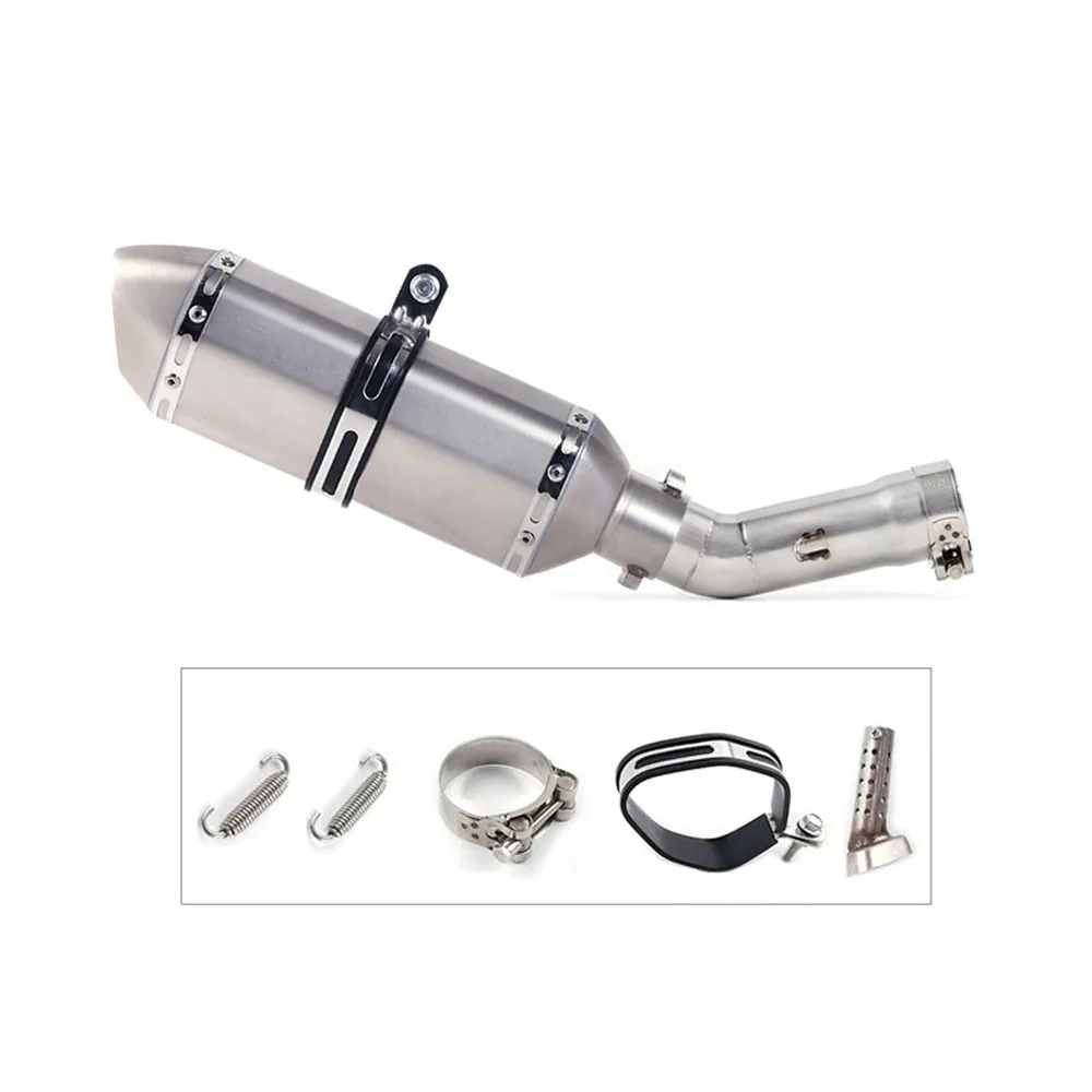 

Надеваемый выхлоп для Yamaha FZ8N FZ8 FZ800 2010 2011 2012 2013 2015, мотоциклетный глушитель, контактная труба среднего звена