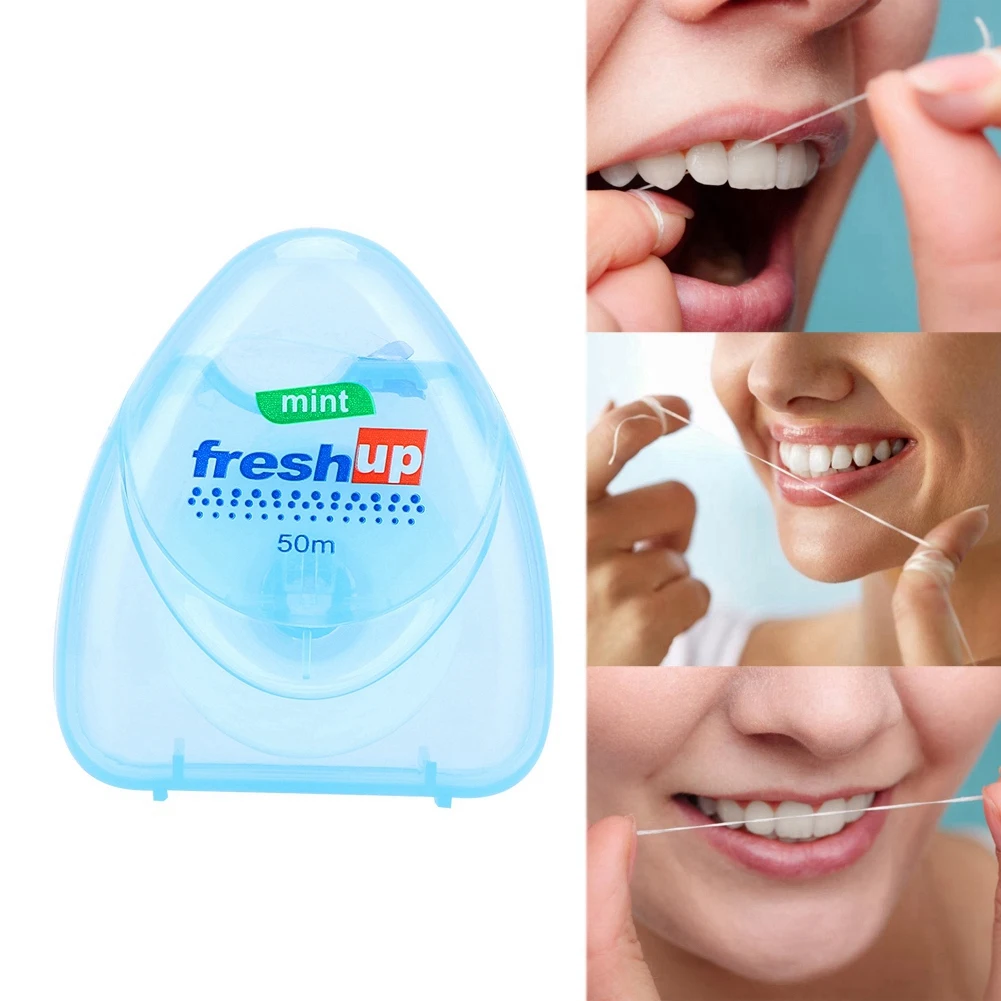 10Pcs Highstrength Microwax Ultrafine Dental Floss Bacteria Plaque Removal Tooth Whitening Hygiene Supplie Clean Oral Care Tools oral aerobic bacteria during radiation therapy