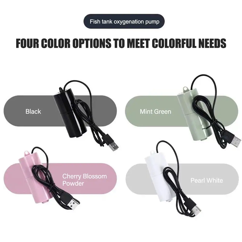 Аквариумный кислородный воздушный насос аквариум USB бесшумный компрессор
