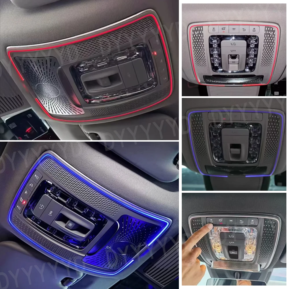 Фото Для Mercedes Benz A B Class W177 W247 C118 X247 H243 X243 W167 EQA EQB 2020-2026 передняя читательная лампа автомобиля, электрический стиль. №4