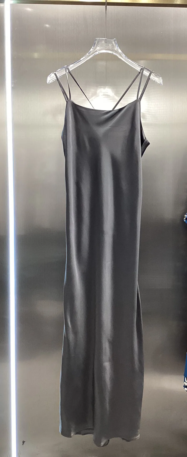 

Long halter dress diagonal cut craft casual fashion 2023 summer new 0416