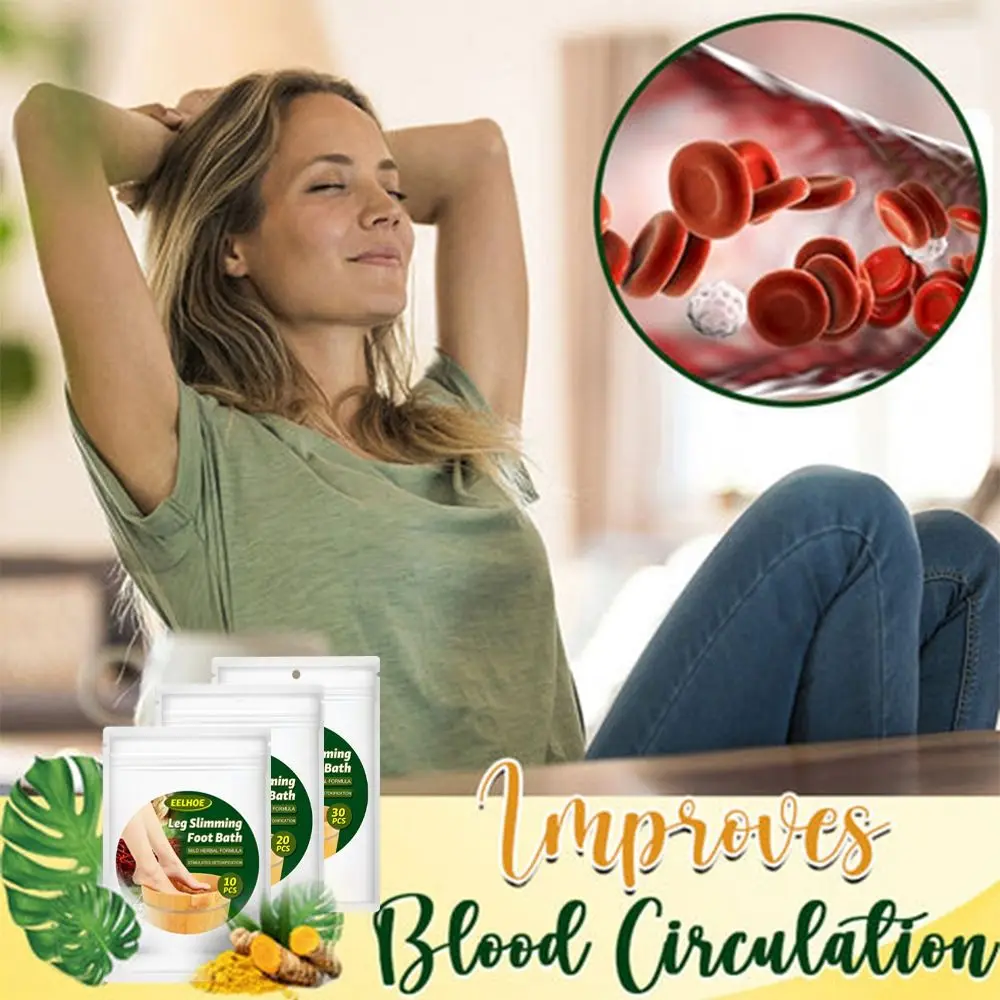 

10/20/30pcs SPA Anti Edema Insomnia Foot Massager Wormwood Ginger Foot Soak Lympatic Drainage Detoxification