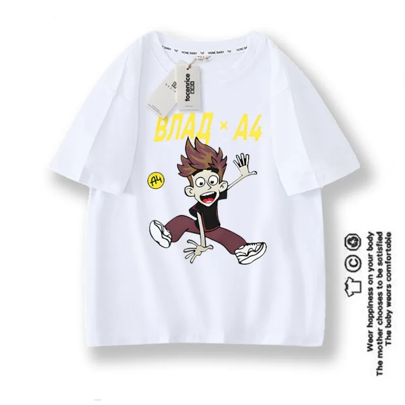 Владимир a4 Влад Бумага Футболки с короткими рукавами для мальчиков Летние