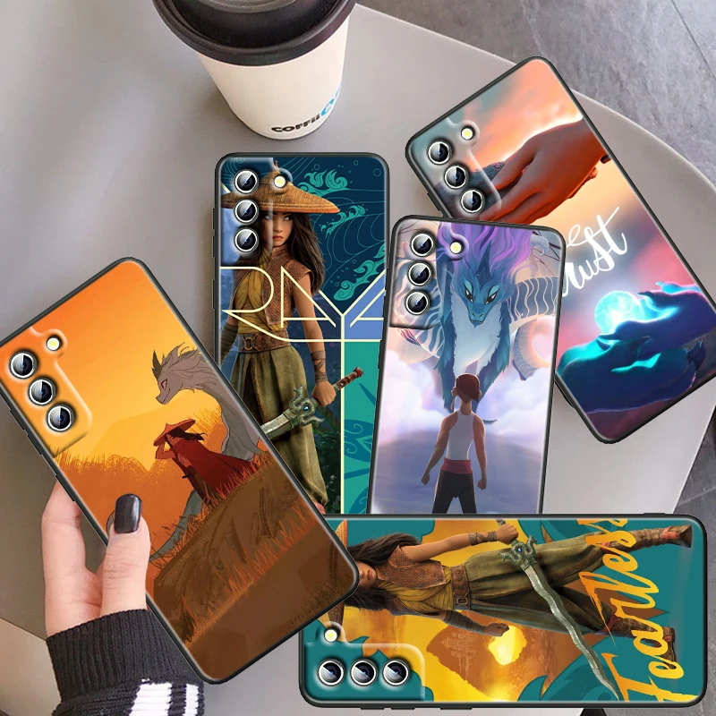 

Raya and The Last Dragon Case For Samsung Galaxy S22 S21 S20 FE S10 S10E S9 S8 Plus Ultra Pro Lite S7 Edge Black Phone Cover