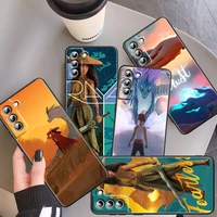 raya and the last dragon case for samsung galaxy s22 s21 s20 fe s10 s10e s9 s8 plus ultra pro lite s7 edge black phone cover