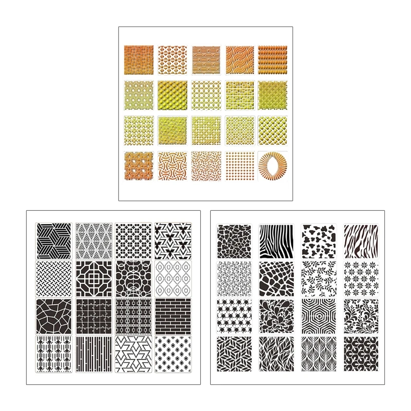 

Drawing PET Templates Large 7.9''x7.9'' Small 5.9''x5.9'' DIY Graffiti Stencils