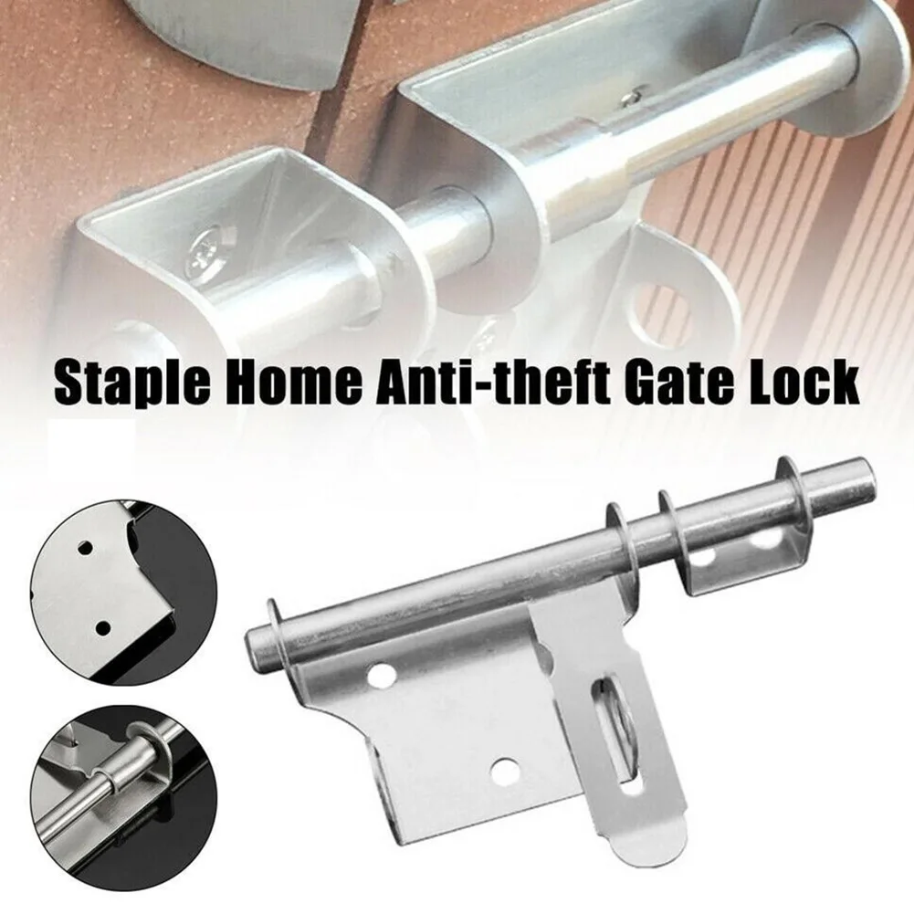 

Door Latch Sliding Lock Door Latch Hasp Heavy Duty Garden Gate Shed Sliding Door Tower Bolt Latch Catch Safety Home Hardware