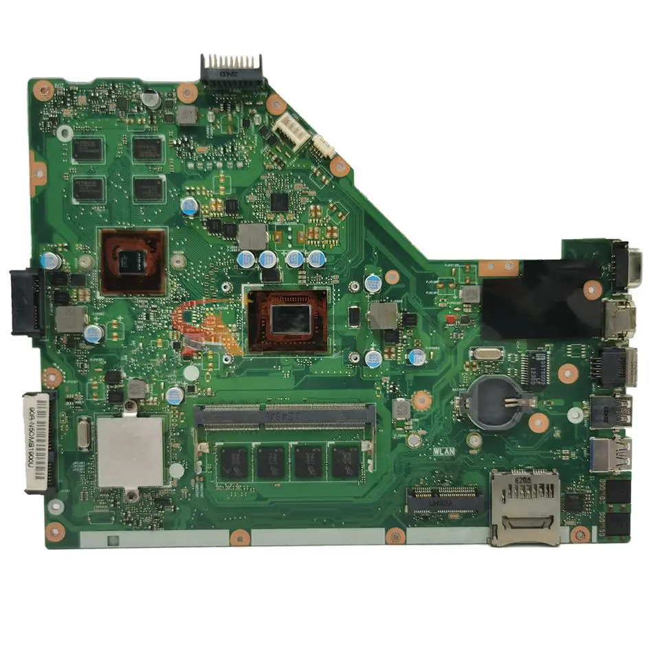Материнская плата для ноутбука X55VD для ASUS X55V X55C X55VDR Материнская плата ноутбука I3-2-го поколения CPU 4GB 2GB RAM.
