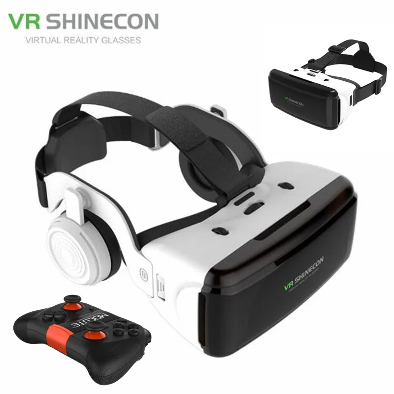 Original VR Virtual Reality VR Glasses Vrgame Google Cardboard Box Headset Helmet Watch 3D Videos for Smartphone,Wireless Rocker