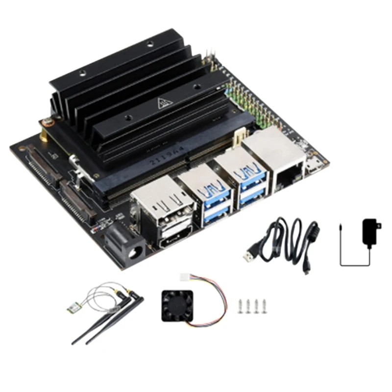

For Jetson Nano 4GB Developer Kit Small Computer AI Artificial Intelligence Development Board with Cooling Fan US Plug