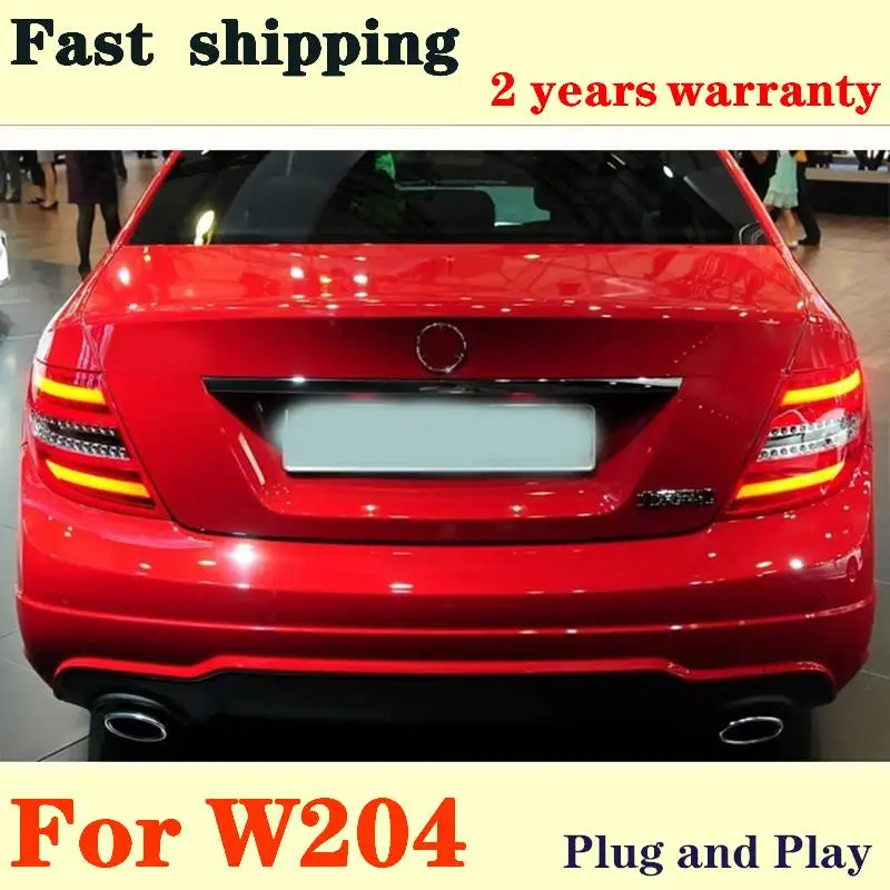 

Car Taillamp For Benz W204 LED Tail Light 2007-2011,2012-2014 For C180 C200 C300 For Taillight With DRL+Reverse+Signal