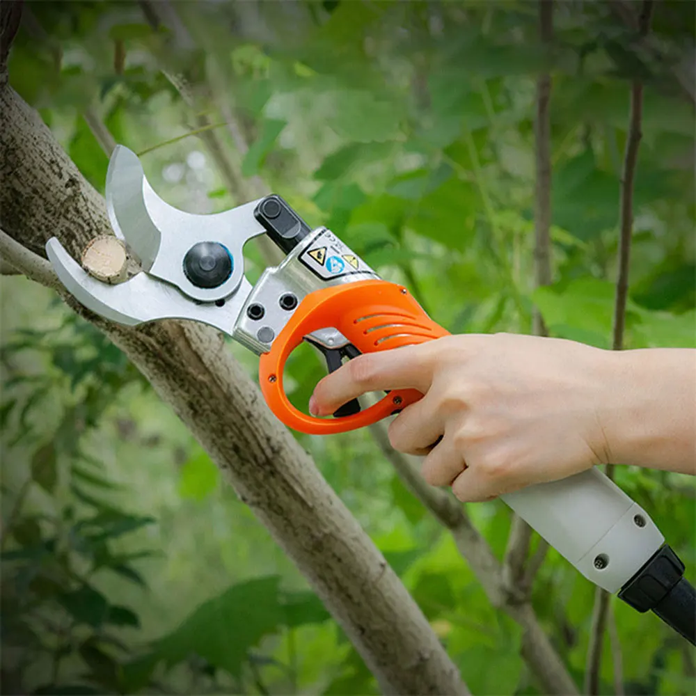 450W Electric Rechargeable Scissors Pruning Shears Tree Garden Tool Branches Pruning Tool  Lithium Battery