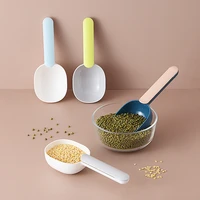 home creative scooping rice spoon kitchen rice shovel flour spoons coarse grain with clip spoon two in one cat food spoons