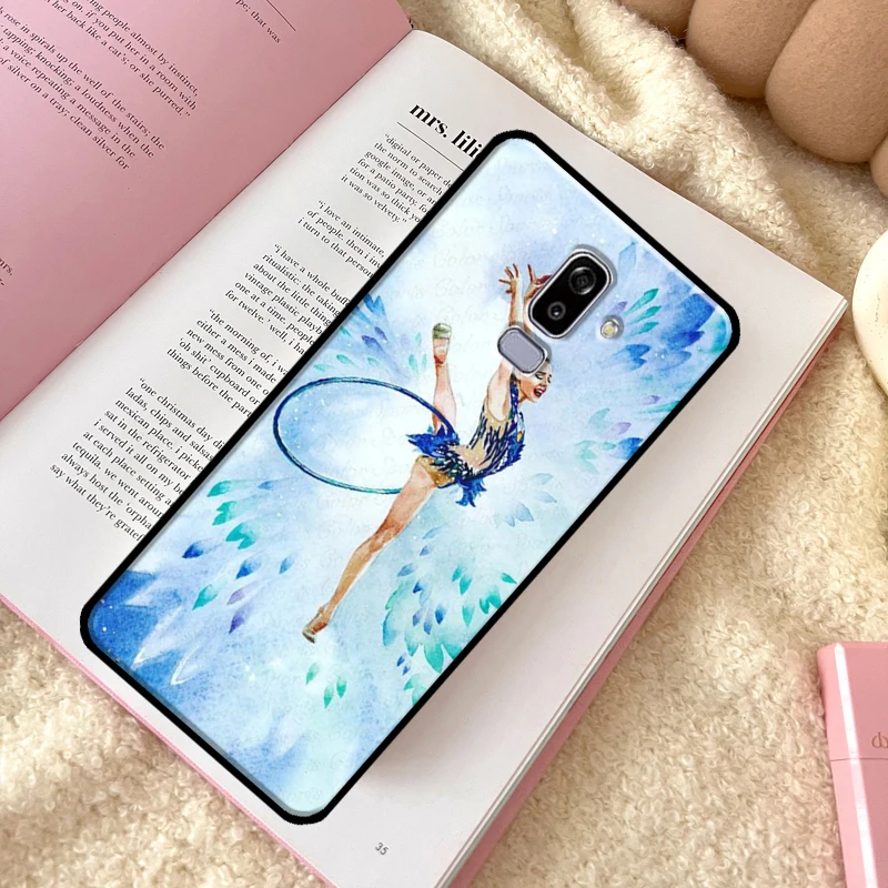 Гимнастический масляный рисунок чехол для телефона Samsung Galaxy J6 J4 Plus A6 A7 A8 A9 J8 2018 A3 A5