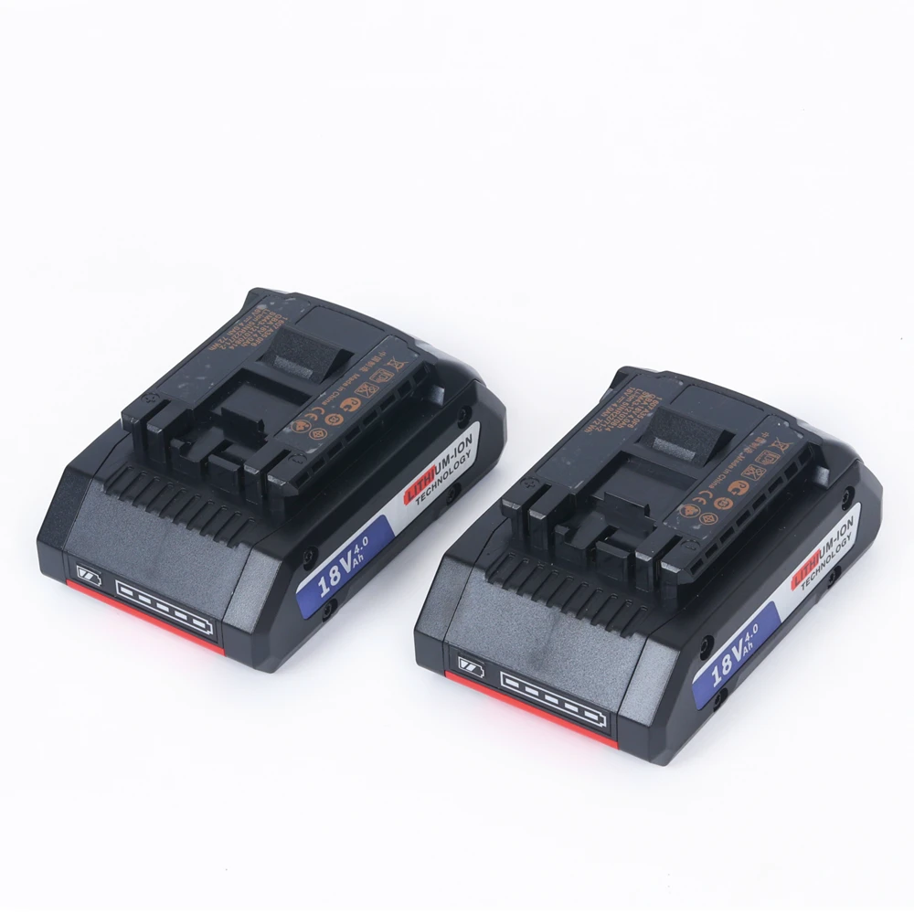 

LOJOAN Two Packs 18V 4000mAh Lithium-Ion Battery for Bosch 18 Volt MAX Cordless Power Tool Drills for Procore 1600A016GB