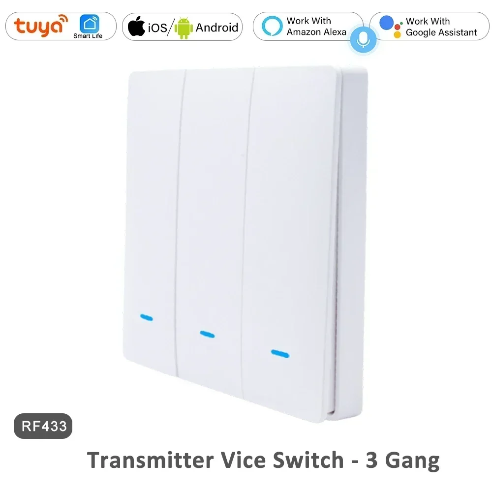 

YIDI RF 433 Wi-Fi Умный настенный выключатель света 2-3 клавиши