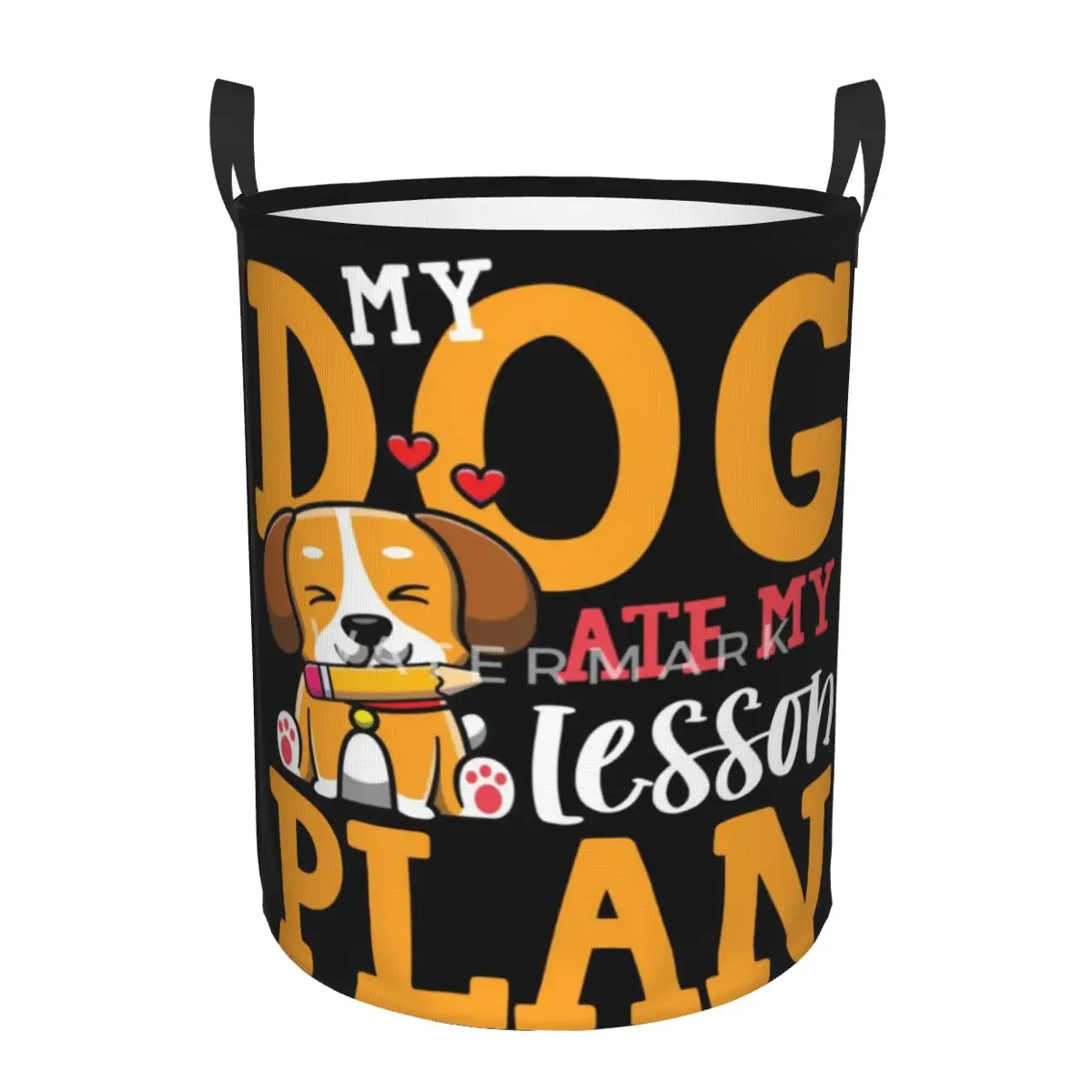 

My Dog Ate My Lesson Plan For A Schoolgirl Pupil Circular hamper,Storage Basket WaterproofGreat for kitchens toys