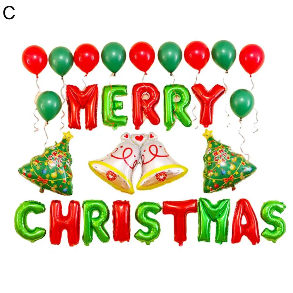 

1 Set Useful Balloon Set Aluminum Foil Hanging Balloons Easy to Assemble Snowflake Tree Letters Balloon Decoration Photo Props