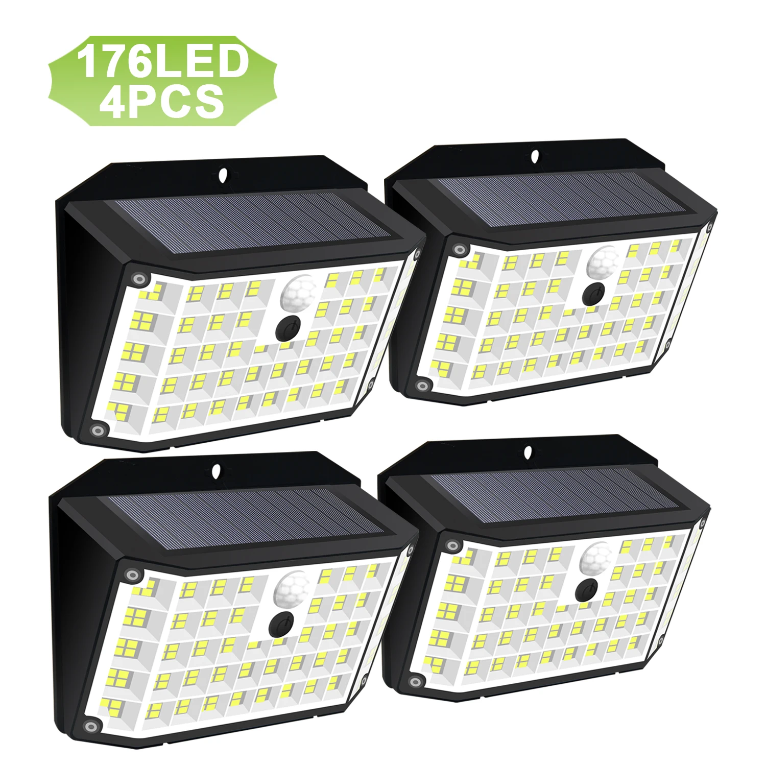 

Солнечный настенный светильник Newstyle 176 LED черный