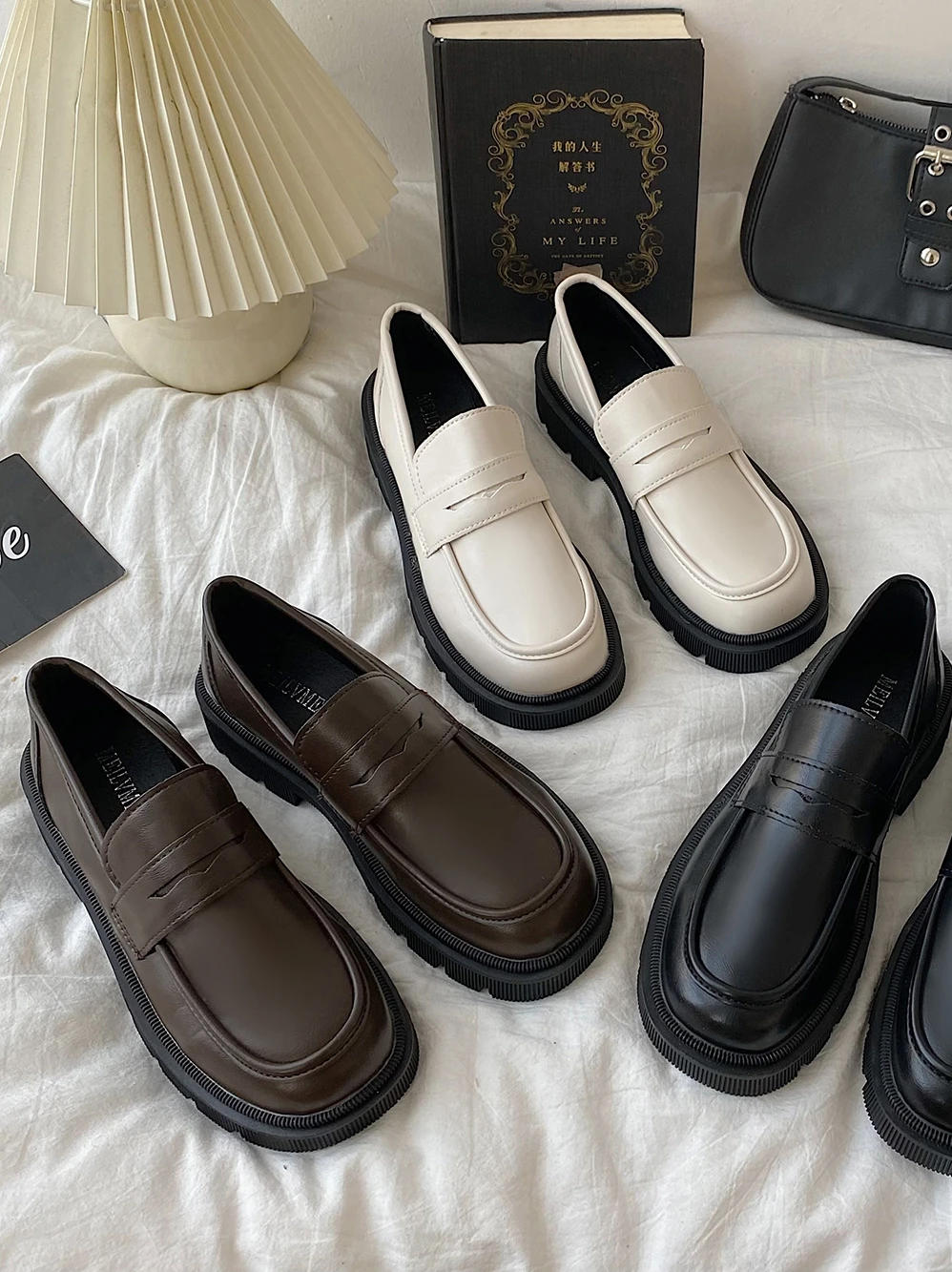 

Soft Retro Woman Shoes Clogs Platform Female Footwear British Style Oxfords Creepers New Dress Preppy Leather Office & Career Ro