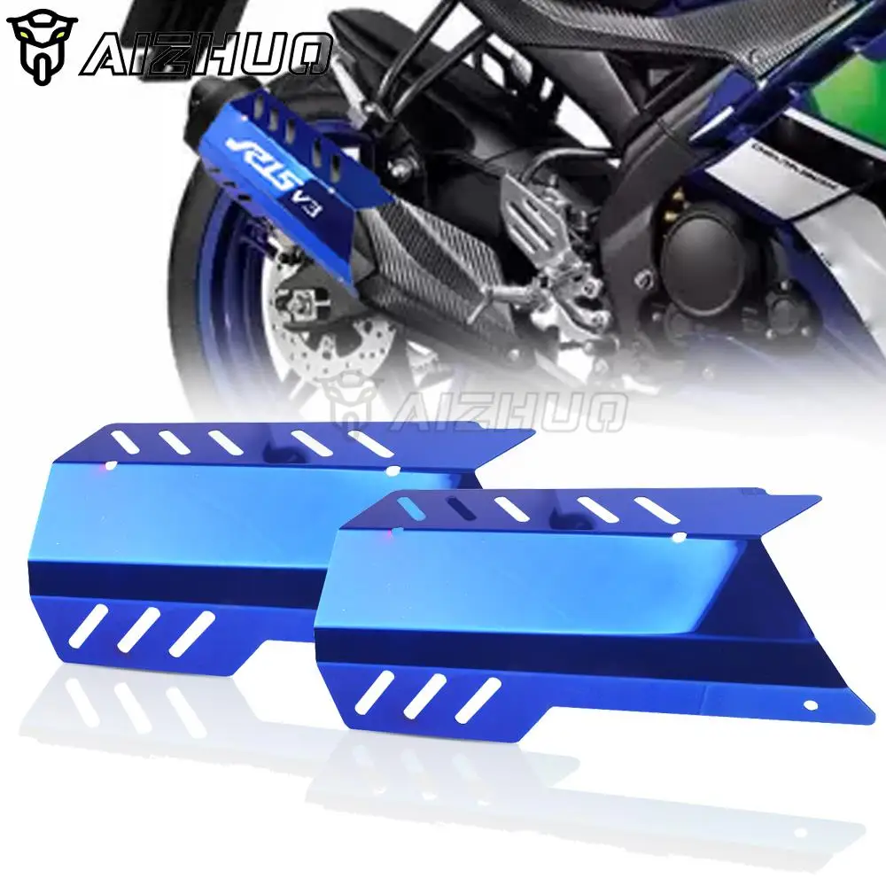 

Motorcycle Accessories Exhaust Pipe Crash Protector For Yamaha YZF R15 V3 2017-2020 2018 2019 YZFR15 MT15 MT-15 YZF-R15 R15-V3