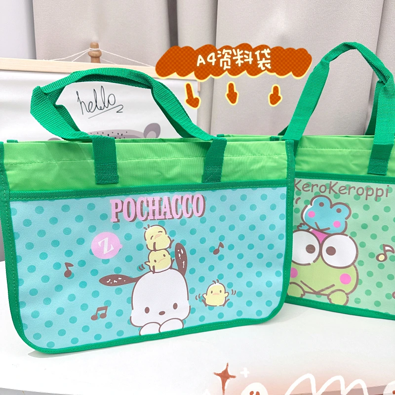 

Сумка-тоут почacco Kerokero Keroppi, мультяшная классификация А4 для студентов, Сумка для документов, милый мультяшный фотоальбом, подарок на день рож...