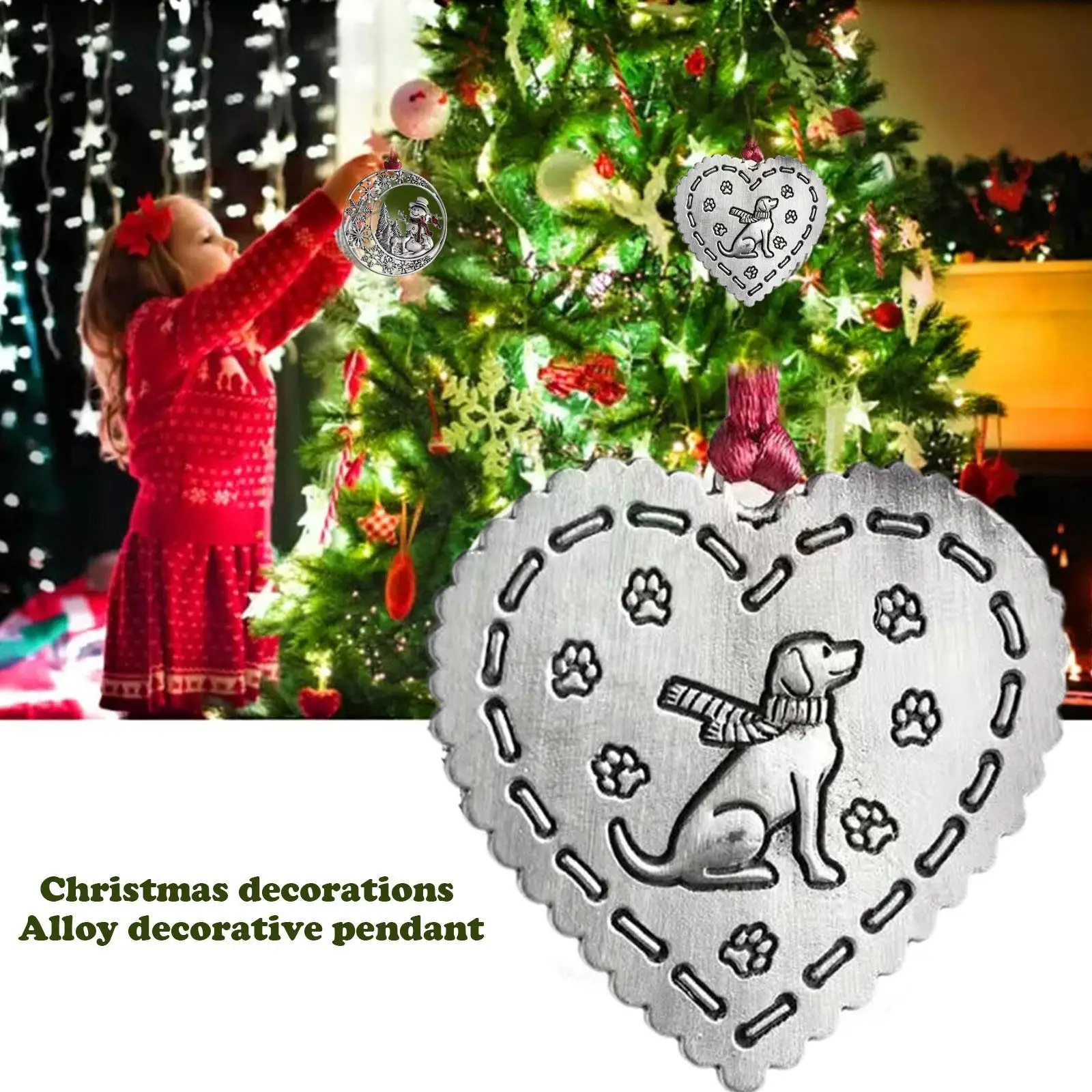 

2023 Рождественские декоративные металлические фотообои, украшения для рождественской елки для дома, рождественские украшения, подвесной кулон X5I6