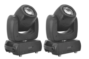 Вращающийся стробоскоп (2 шт.Лот), 100 Вт, проектор сценический светильник с подвижной головкой DMX, Дискотека DJ, лампа для вечерние ринки, свадьбы, церкви, фестиваля