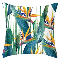 green plant printing pillow cover throw pillow case modern room decorative sofa pillowcase for living room home supplies