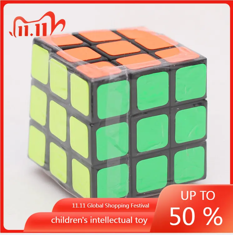 

Magic Cube 3*3*3 Child Puzzle Original Hungarian Cube Keychain Accessories Fingertips for Games Children 4 Years Magic Pendant