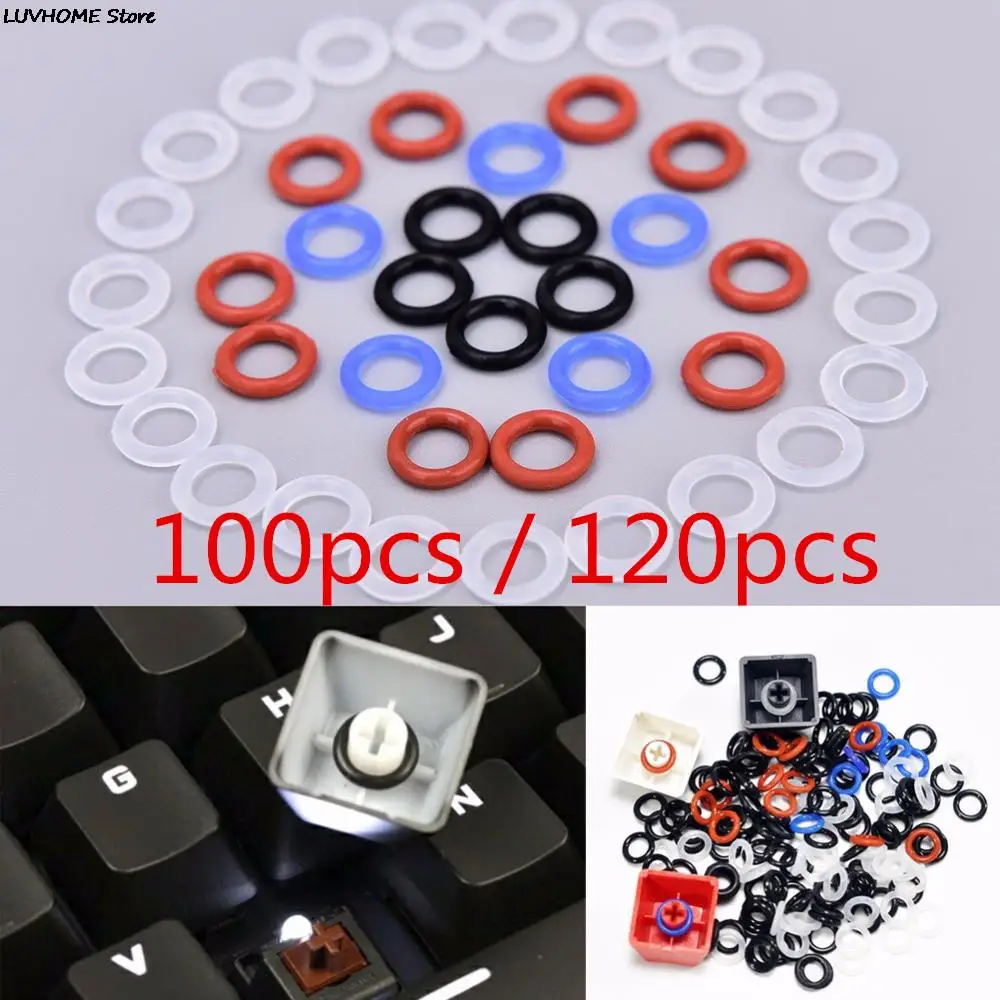 100pcs/120pcs Keycaps O Ring Seal Sound Dampeners For Merchanical Keyboard Switch Damper Replacement Noise Switch Accessories