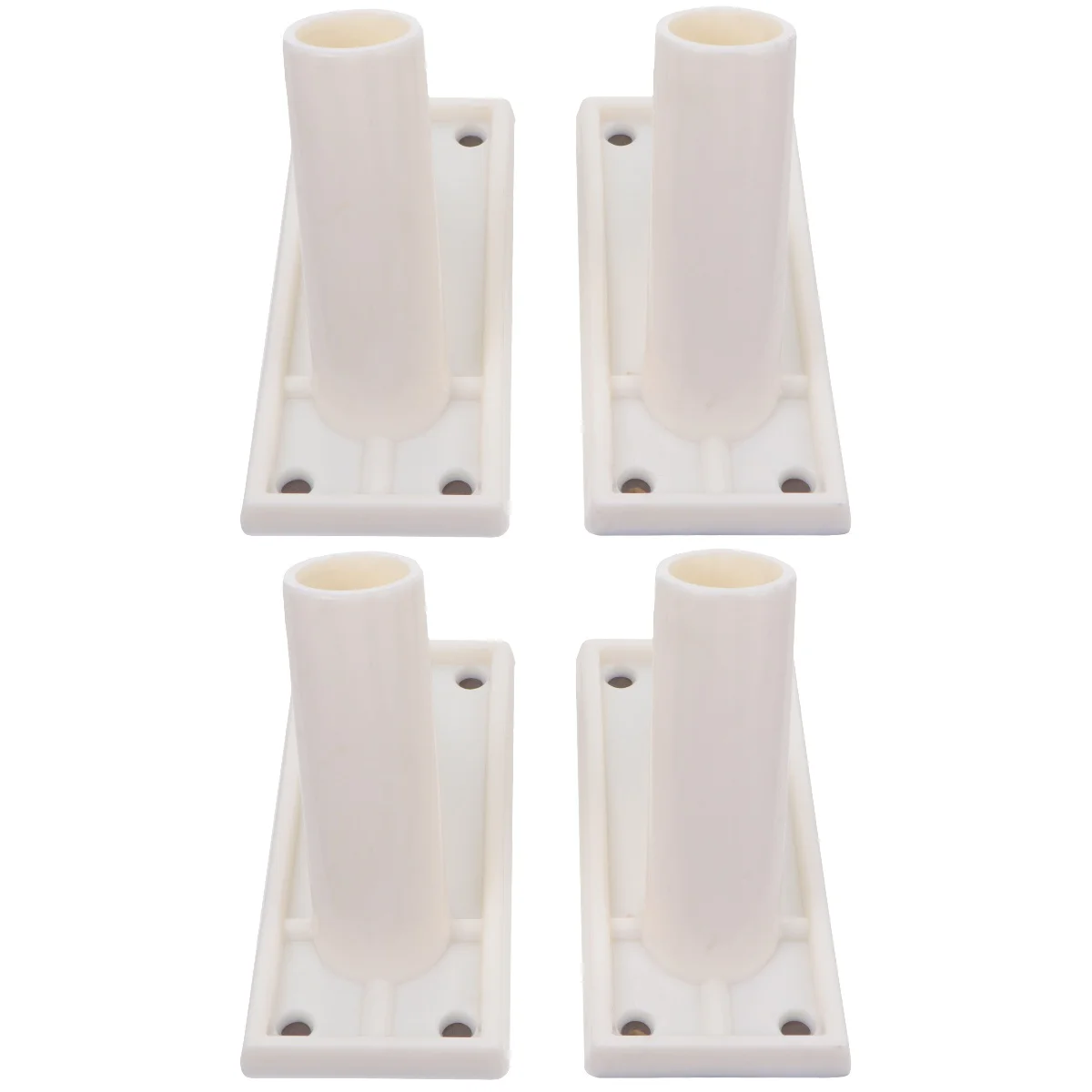 

4 Pcs Adhesive Plastic Flag Pole Bracket Wall Mount Holder Rack Stand Base