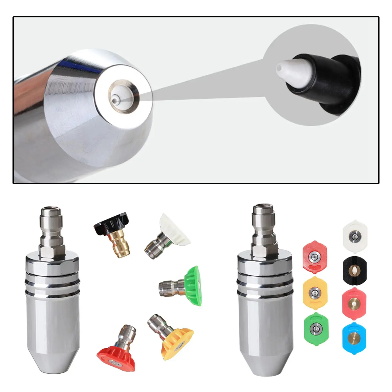 Вращающаяся насадка Насадка для мойки мощности Керамический сердечник 1/4 дюйма