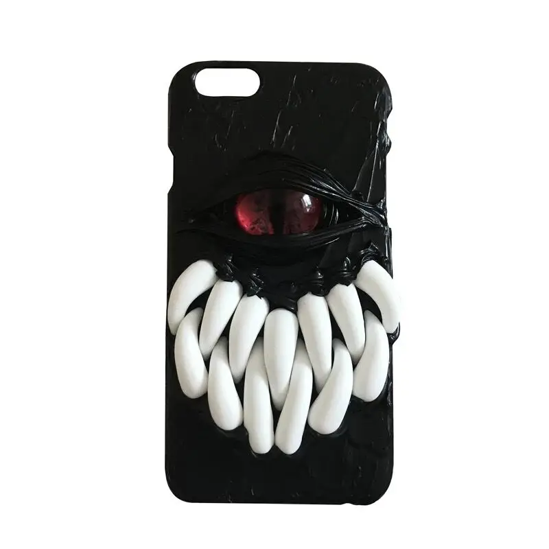 

Black Monster Phone Cases For iPhone 11 Pro Max Luxury Anime Mobile Accessories For Men For iPhone 12 Pro Max 100% Handmade