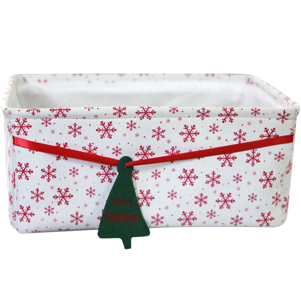 

Storage Christmas Basket Baskets Fabric Foldable Candy Bins Bin Organizer Holiday Wire Hampers Fruit Gift Display Cube