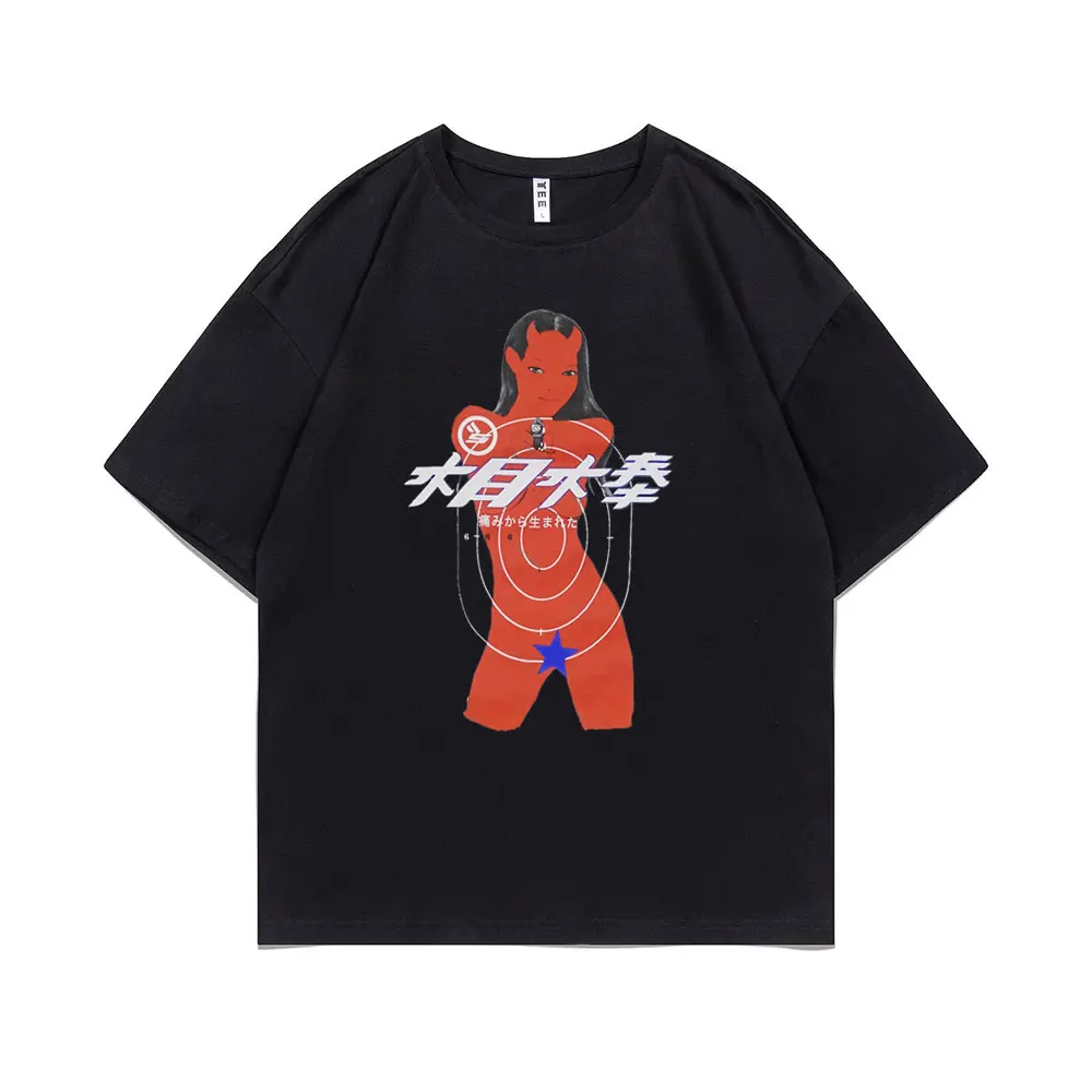 

Ian Connor Sicko Born From Pain Devil Girl T-shirts Unisex Brand Trend T Shirts Tops Men Women Hip Hop Fashion Oversized Tshirt