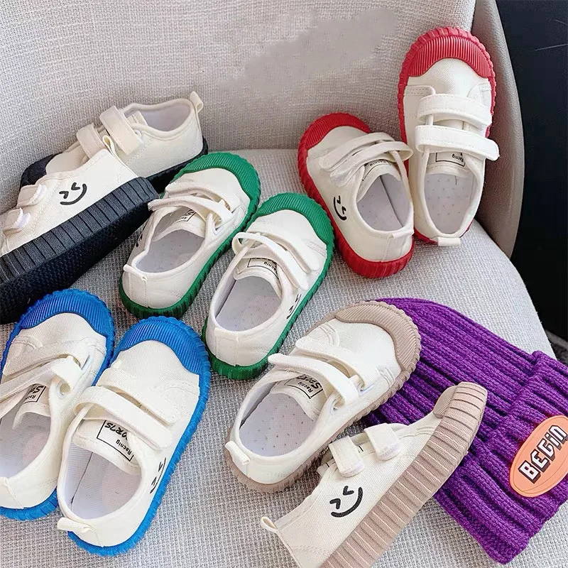 Children Fashion Canvas Shoes 2022 New Korean Version Spring Autumn Boys Soft-soled Breathable Shoes Non-slip Girls Casual Shoes